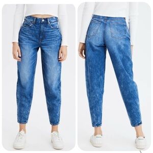 American Eagle Jeans Women’s 0 Dark Blue Acid Washed Boyfriend LIKE NEW